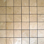 Mosaic Marble Tile St. Louis - Crema Marfil Marble 2x2 Mosaic Tile